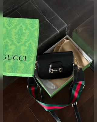 Gucci Horsebit 1955 Mini Bag Black Soft [бренд коробка] 20 х 15 х 5 — головне фото товару
