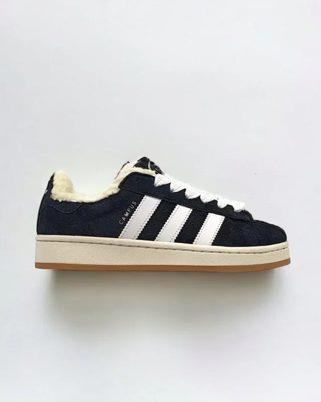 Adidas Campus 00s Premium Fur Black — головне фото товару