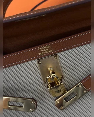 Hermes Hermès Kelly 30 Brown Canvas — головне фото товару