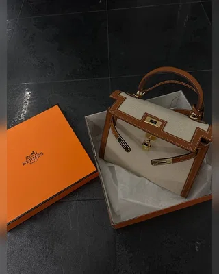 Hermes Hermès Kelly 30 Brown Canvas — головне фото товару