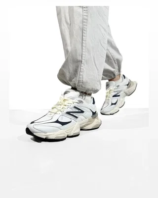 New Balance 9060 White Beige Dark Blue — головне фото товару