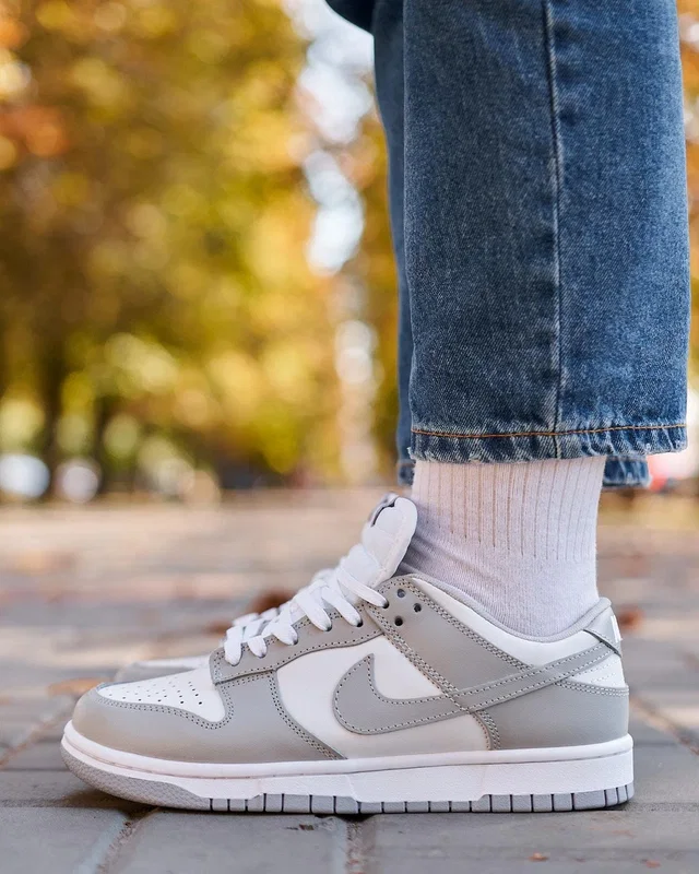 Nike SB Dunk Low White/Grey Textile — головне фото товару