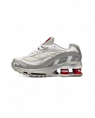 Nike x Supreme Shox Ride 2 SP • Light Grey White Red • — головне фото товару