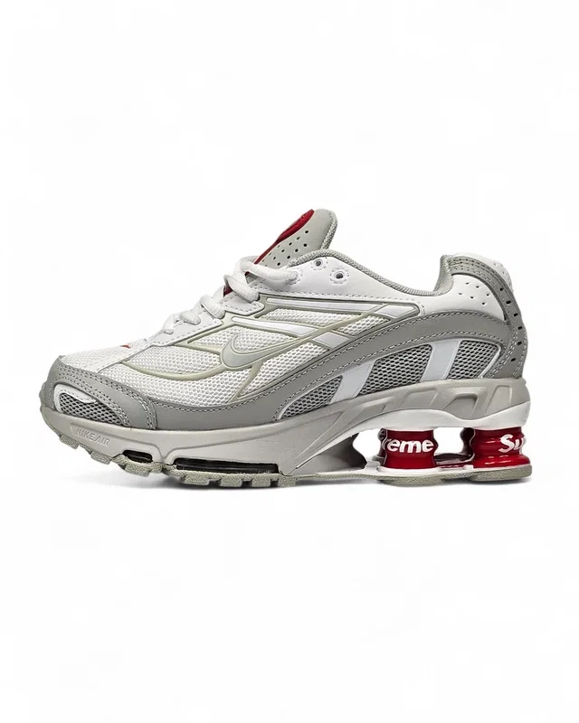 Nike Shox Ride 2 SP × Supreme Light Grey White Red — головне фото товару