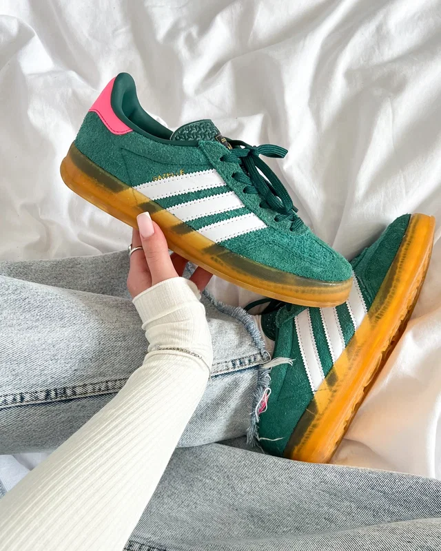 Adidas Wmns Gazelle Indoor 'Collegiate Green Pink' — головне фото товару