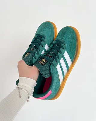 Adidas Wmns Gazelle Indoor 'Collegiate Green Pink' — головне фото товару