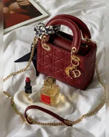 Dior Mini Lady Dior Bag Burgundy [оригінальна коробка] 17 х 15 х 6 — головне фото товару