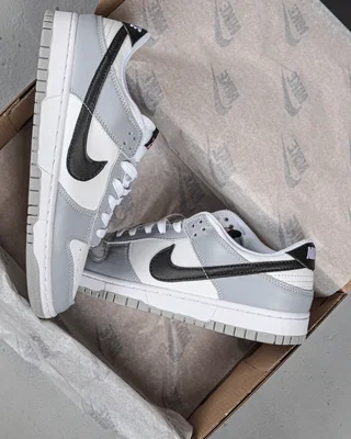 Nike Dunk Low SE GS 'Lottery Pack Grey Fog' — головне фото товару