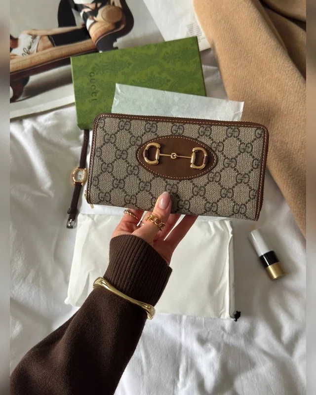 Gucci Horsebit 1955 Zip Around Wallet 20 х 10 х 3 — головне фото товару