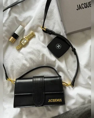 Jacquemus Le Bambino Small Handbag Black Gold 18 х 10 х 5 — головне фото товару
