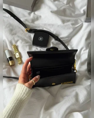 Jacquemus Le Bambino Small Handbag Black Gold 18 х 10 х 5 — головне фото товару