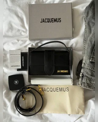 Jacquemus Le Bambino Small Handbag Black Gold 18 х 10 х 5 — головне фото товару