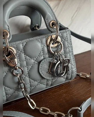 Dior Lady D Joy Micro Bag Grey [оригінальна коробка] — головне фото товару