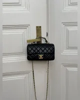 Chanel Mini Rectangular Flap Bag with Top Handle Black 19 х 10 х 6 см — головне фото товару
