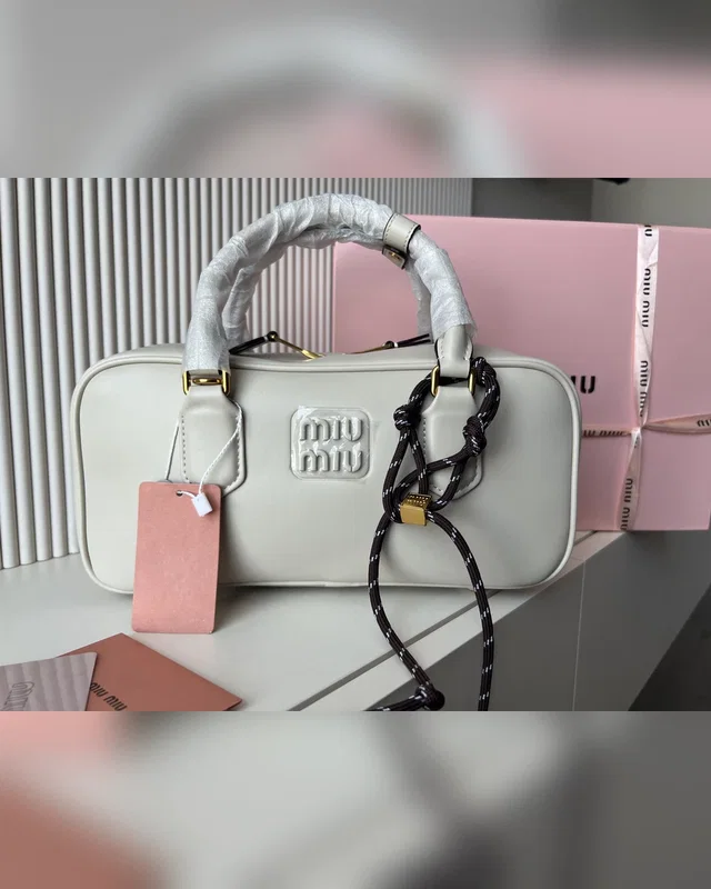 Miu Miu Arcadie leather bag White — головне фото товару