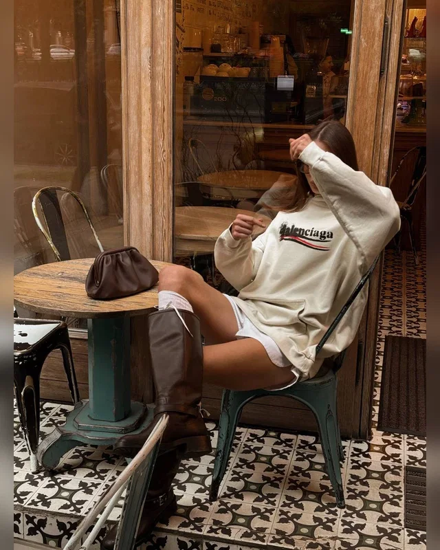 Balenciaga Political Campaign Hoodie Beige Over Size — головне фото товару