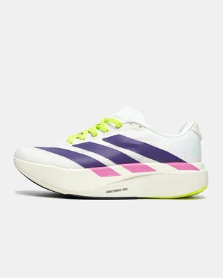 Adidas Adizero Evo SL «Cloud White Collegiate Purple Lime Burst» JS4495 — головне фото товару