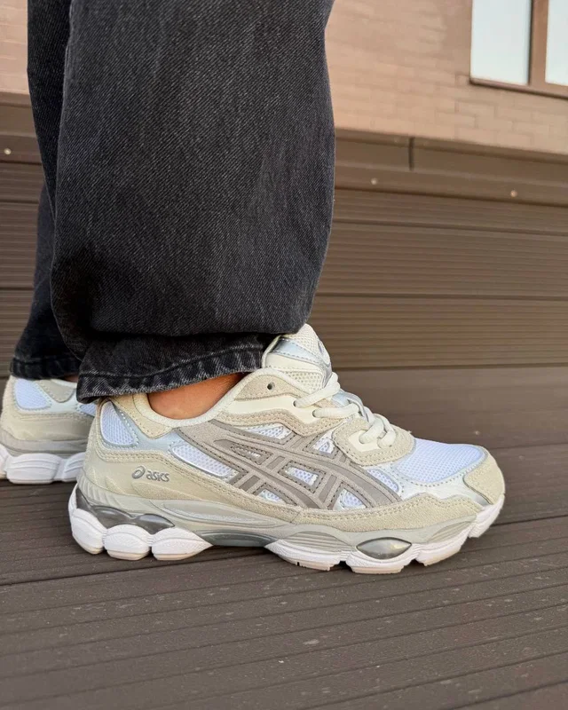 Asics gel-nyc beige white — головне фото товару