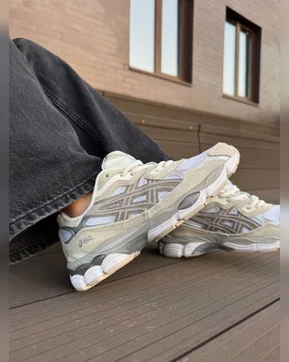 Asics gel nyc beige white — головне фото товару