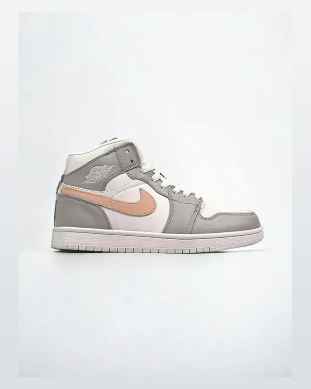 Nike Air Jordan 1 High Fur •Grey White Peach• — головне фото товару