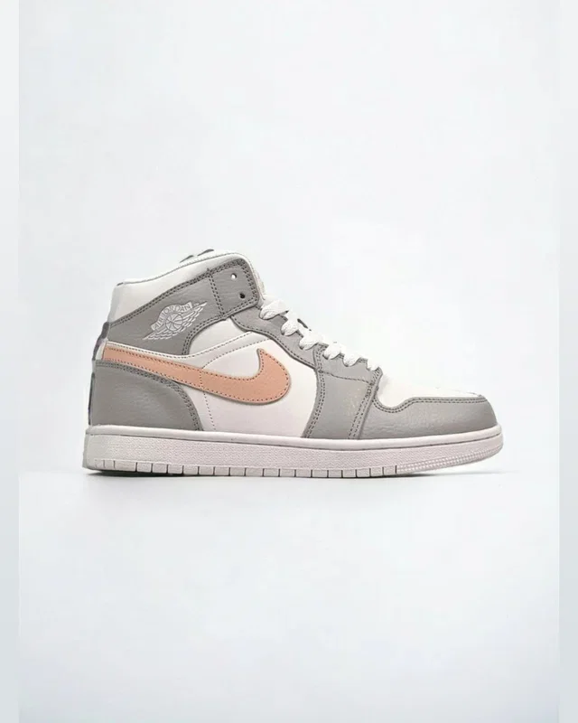 Nike Air Jordan 1 High Fur •Grey White Peach• — головне фото товару