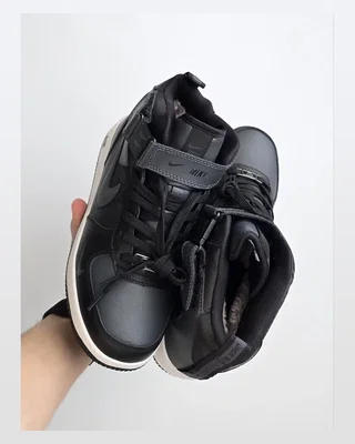 Nike Air Force Utility Fur • Black Gray • — головне фото товару