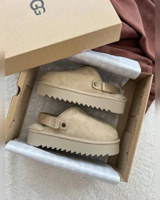 UGG Lanah Clog Brown Beige Platform — головне фото товару