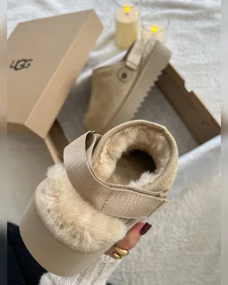 UGG Lanah Clog Brown Beige Platform — головне фото товару