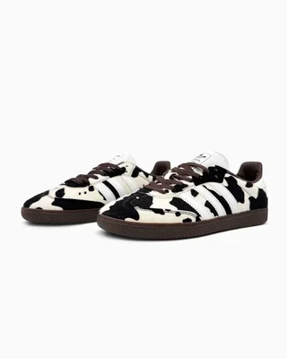Adidas Samba OG Cow Print Dark Brown White — головне фото товару