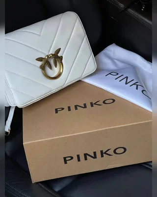 PINKO Large Love Bag Click Big Chevron White [оригінальна коробка] 27 x 17 x 6.5 — головне фото товару