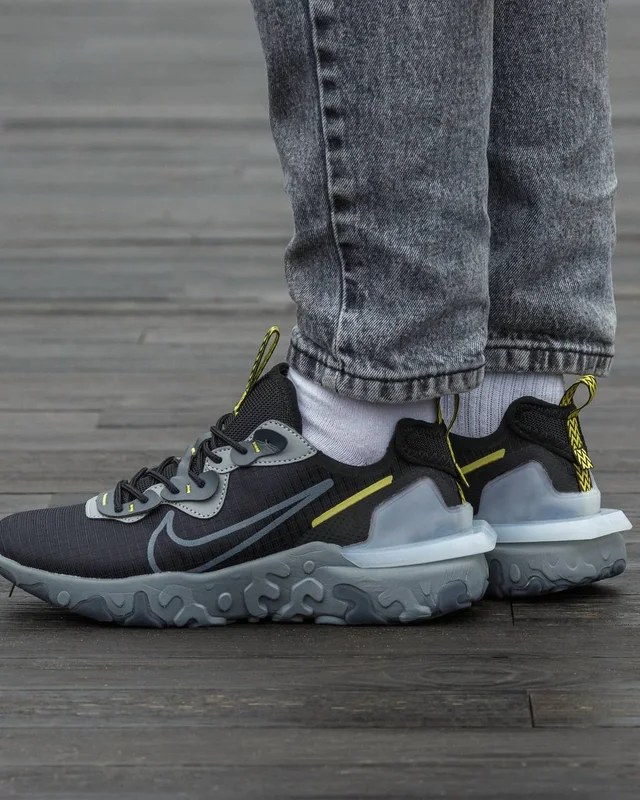 Nike React Vision Black Grey — головне фото товару