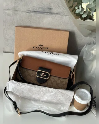 COACH ‎‎‎‎ Coach Morgan Shoulder Bag Brown Black — головне фото товару