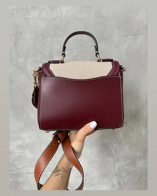 COACH ‎‎‎‎ Coach Hero Shoulder Bag in Brown Textile [крафтова коробка] 22 х 16 х 10 — головне фото товару