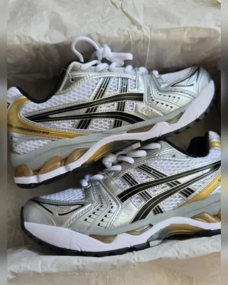 Asics Gel Kayano14 • White Silver Gold • — головне фото товару