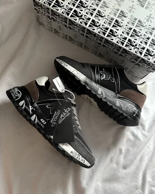 Premiata Lander Black Grey Brown — головне фото товару