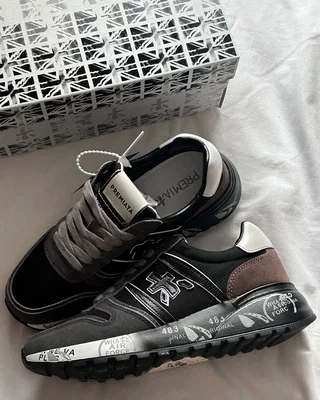 Premiata Lander Black Grey Brown — головне фото товару