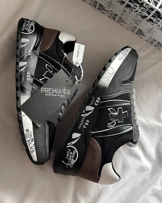 Premiata Lander Black Grey Brown — головне фото товару