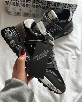 Premiata Lander Black Grey Brown — головне фото товару