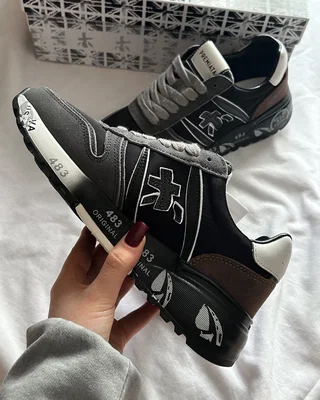 Premiata Lander Black Grey Brown — головне фото товару