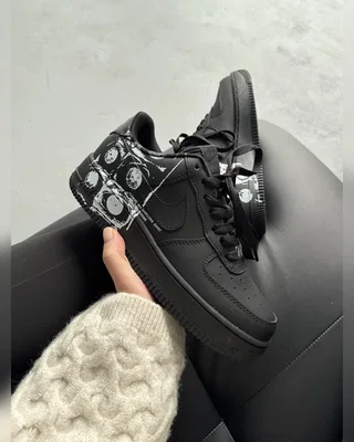 Comme des Garçons Nike Air Force 1 Low х Comme des Garçons Supreme Black — головне фото товару
