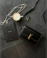 Saint Laurent Large Solferino Black/Gold(оригінальна коробка) 22 x 17 x 9 — головне фото товару