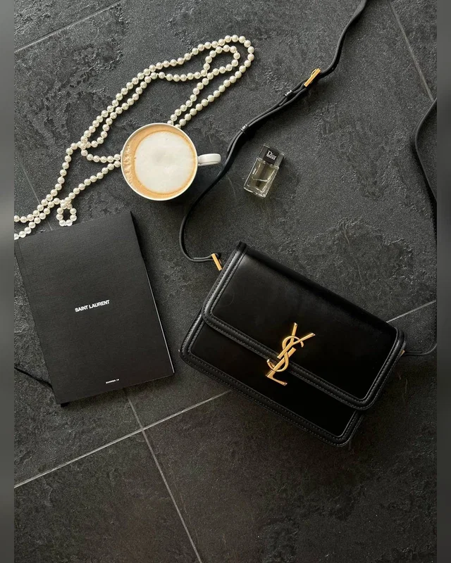 Saint Laurent Large Solferino Black/Gold(оригінальна коробка) 22 x 17 x 9 — головне фото товару