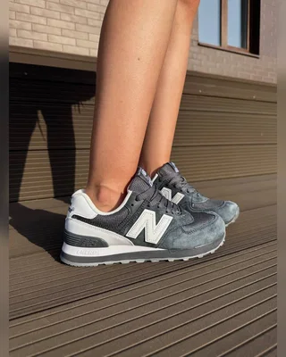 New Balance 574 grey white — головне фото товару