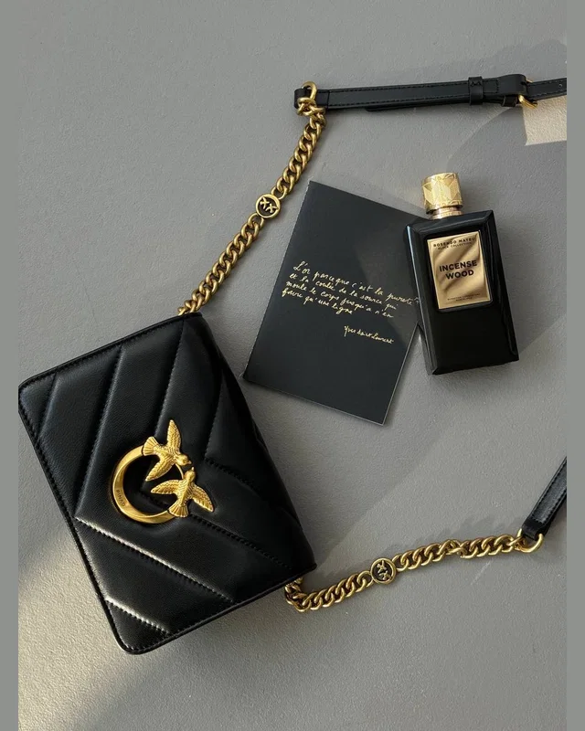 PINKO Mini Love Bag Click Big Chevron Black [оригінальна коробка] — головне фото товару
