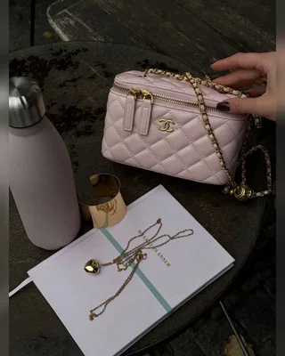 Chanel Classic Powder Lambskin Pearl Crush Vanity Bag Gold [оригінальна коробка] — головне фото товару