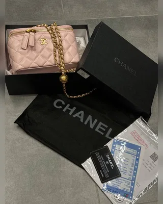 Chanel Classic Powder Lambskin Pearl Crush Vanity Bag Gold [оригінальна коробка] — головне фото товару