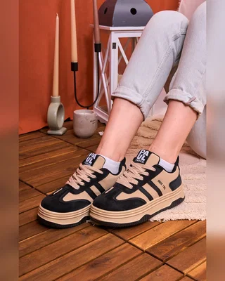 No Sneakers 1995 Black Beige — головне фото товару