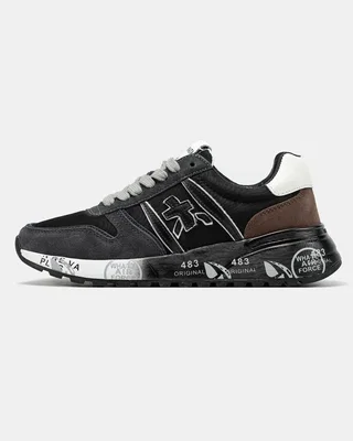 Premiata Lander Black Grey Brown — головне фото товару