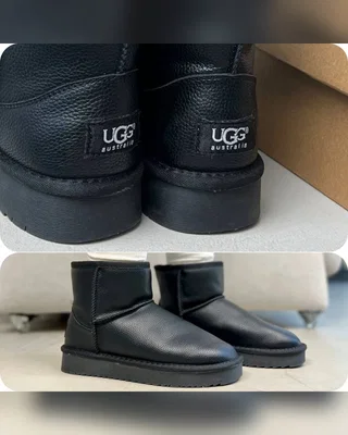 UGG mini черн бирка текстиль — головне фото товару