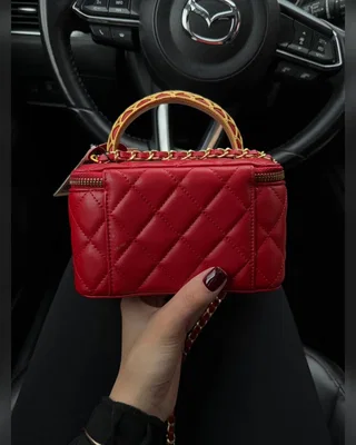 Chanel Classic Lambskin Pearl Crush Vanity Bag Red Gold [магнітна коробка] — головне фото товару